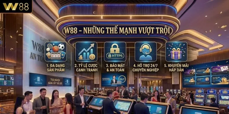 Những thế mạnh vượt trội mà W88 đang sở hữu