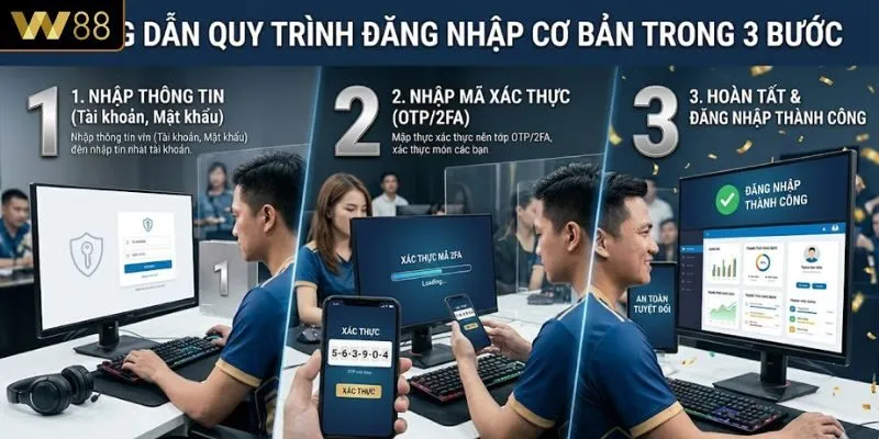 Hướng dẫn quy trình đăng nhập cơ bản trong 3 bước