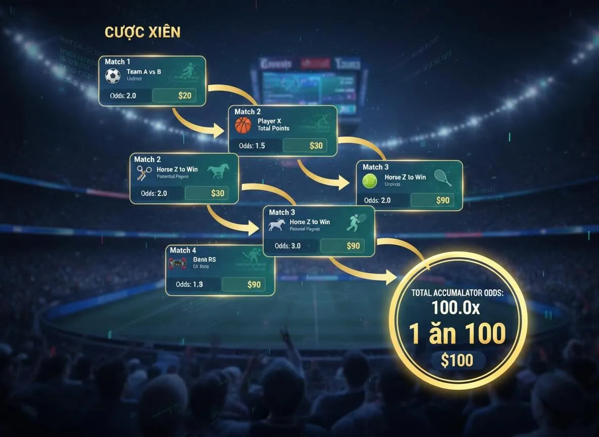 Hướng dẫn cách tính tiền và đọc kèo khi chơi cược xiên
